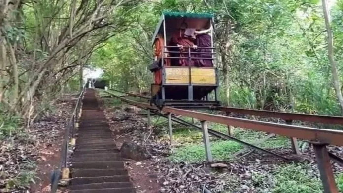 Buddhist monastery cable car accident in Sri Lanka