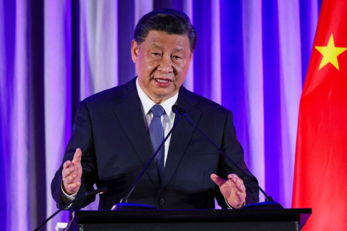 Chinese President Xi Jinping at APEC summit announcement