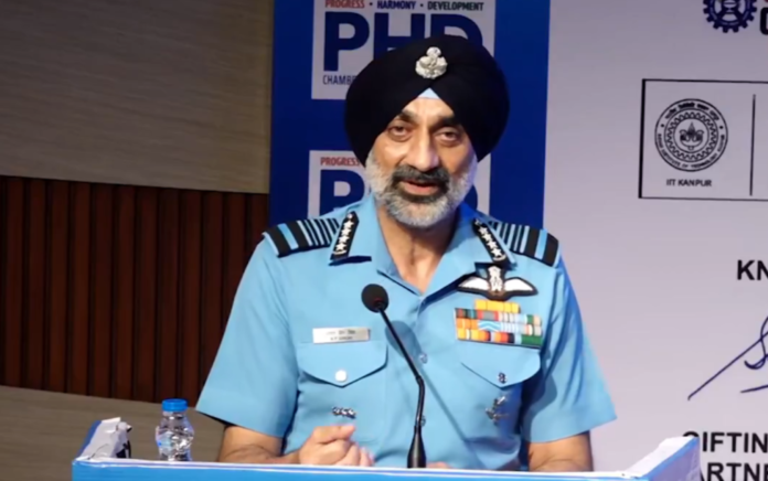 IAF Chief Amar Preet Singh at Bharat Drone & Robotics Manthan