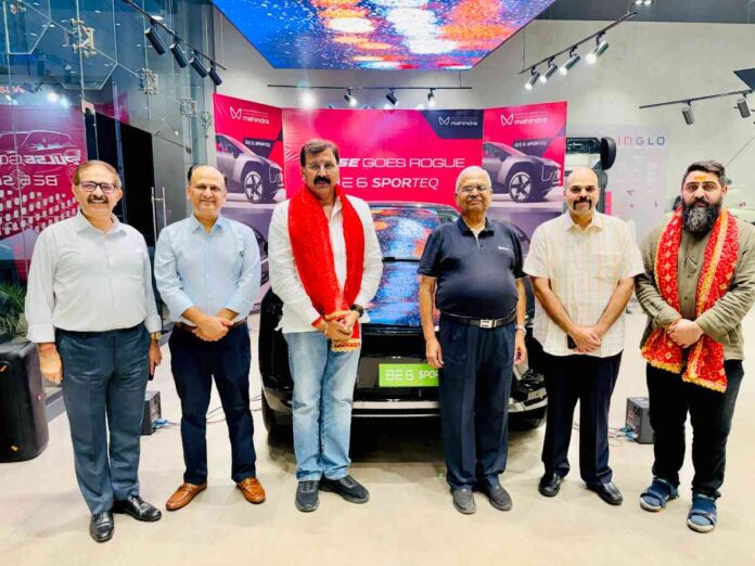 Mahindra BE 6 SPORTEQ SUV launch event in Jammu